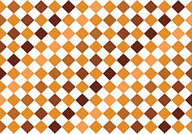 Фотошпалери абстракція в інтер'єрі Квадрати Ромби 368x280 см Мозаїка Коричнева Плитка (10699P10)+клей