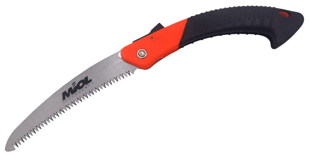 Ножівка садова складна 180мм, зігнуте лезо Miol 99-126