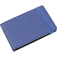 Визитница на 20 визиток Optima Vivella O51615-24 карманная на резинке темно-синяя