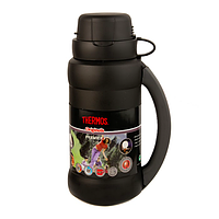 Термос вакуумний Thermos 34-050 Premier з міцною скляною колбою 0.5 л, Чорний