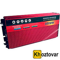 Автоинвертор Power Inverter 3000W | Преобразователь 12V в 220V