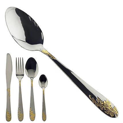 Ложка столова "Золота гілка" L20см / ціна за 1 шт, фото 1