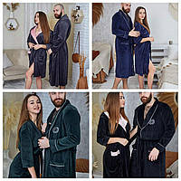 Велюрові халати він+вона в комплекті в асортименті