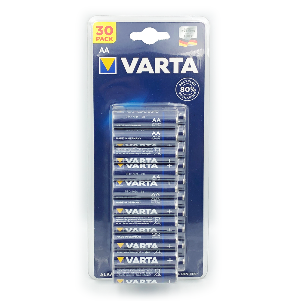 Батарейки AA / LR6 Varta Energy Alkaline (30шт.)