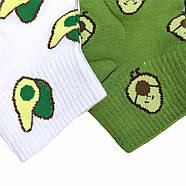 Короткі жіночі шкарпетки з авокадо (спортивна резинка) Натали, фото 3