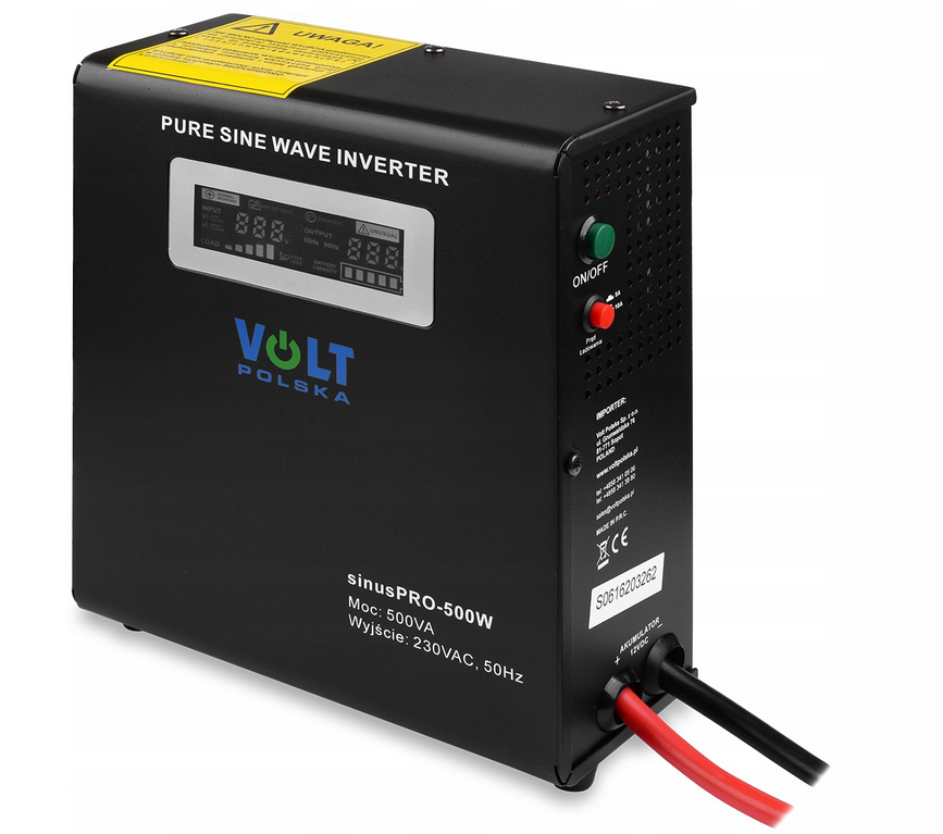 Джерело безперебійного живлення для котлів UPS Volt Polska SINUS PRO 500 W 12/230V (300/500W)