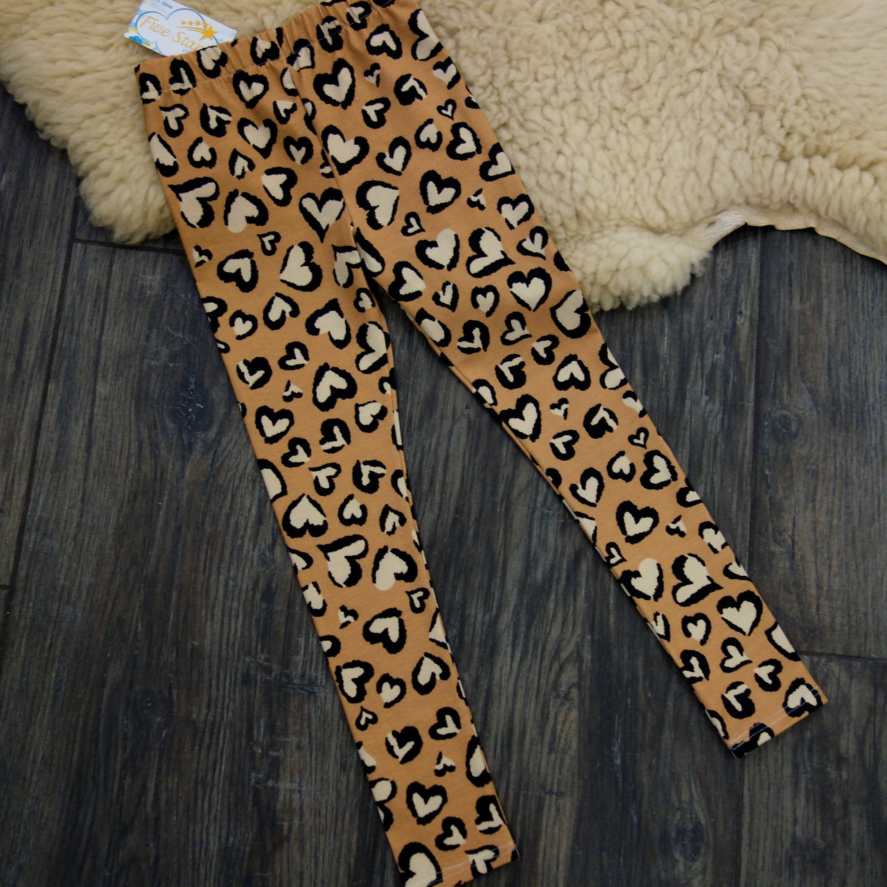 Дитячі легінси сердечка леопард Five Stars 10659-104p