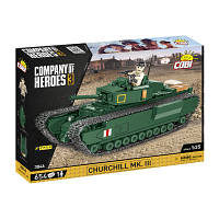 Конструктор Cobi Company of Heroes 3 Танк Mk III Черчилль, 654 деталей (COBI-3046) - Вища Якість та Гарантія!