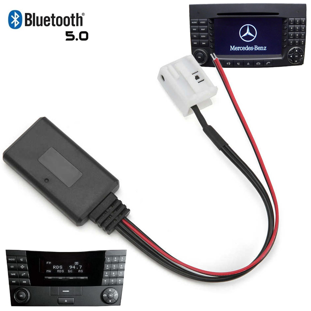 Bluetooth адаптер для штатної магнітоли Mercedes W906 W639 W169 W203 W221 W164 [12pin / BT 5.0]