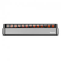 Паркувальна карта Baseus Moonlight Box Series Temporary Parking Number Plate Dark Gray, фото 4