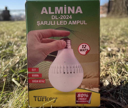 Лампочка з акумулятором 12W. Led-лампа з вбудованим акумулятором., фото 2