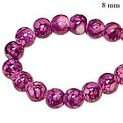 Намистини 8 мм для Біжутерії Бузкові, тон 146, Рукоділля Фурнітура для Намиста, фото 3