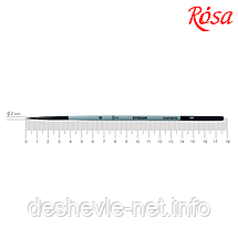 Синтетика кругла, STREAM 132, № 10, к.р. пензель ROSA для акварелі, фото 5