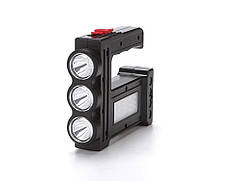 Ліхтарик Power Bank LED + COB Power Bank Темно-сірий