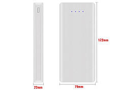 Кейс для складання Power Bank 8х18650 5 В 2 А 2USB Micro USB Type-C  Белый
