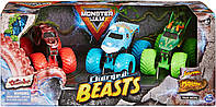 Monster Jam trucks набор внедорожников 1:64 Charged Beasts Dragon, Octon8er and Ice Dragon