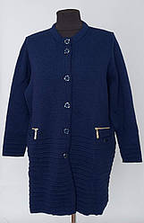 Кардиган жіночий на гудзиках без коміру (з 50 по 66 р)