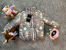 Двостороння демісезонна дитяча курточка ( 86, 92, 98, 104, 110, 116, 122, 128, 134 ), фото 4