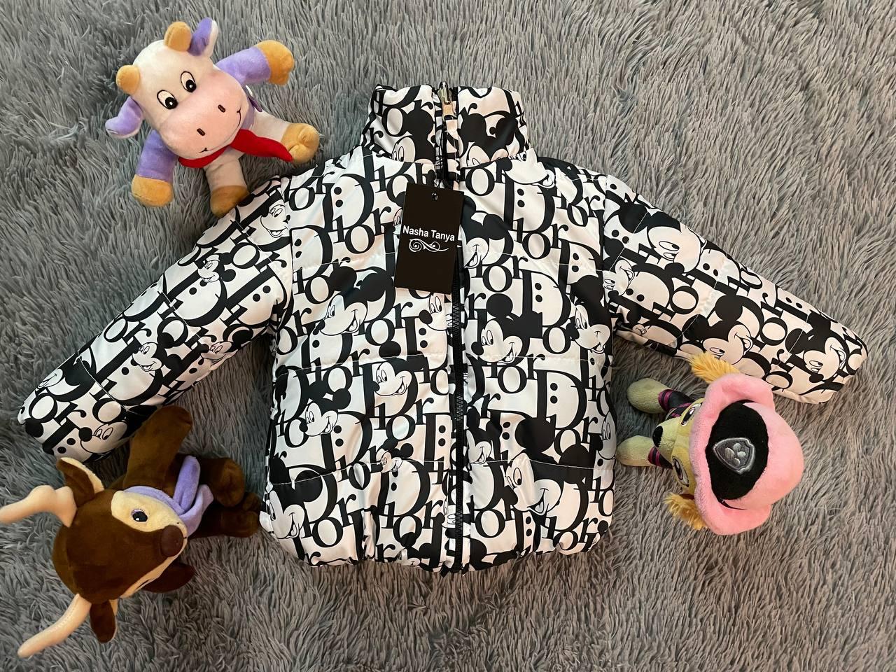 Двостороння демісезонна дитяча курточка ( 86, 92, 98, 104, 110, 116, 122, 128, 134 )