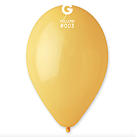 Латексные воздушные шары Gemar 10"/003 Пастель желтый (1шт.)