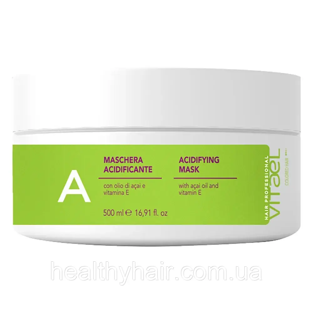 Vitael Colored hair acidifying mask Маска для фарбованого волосся, 500 мл