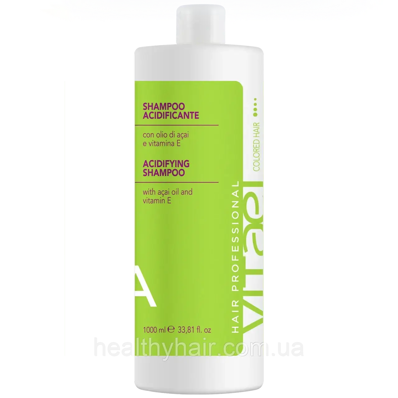 Vitael Colored hair acidifying shampoo Шампунь для фарбованого волосся, 1000 мл