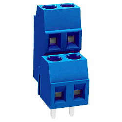 ETB0504 Клемник 44 контакту на плату, 2 рівня, 300В 10А крок 3,5 мм