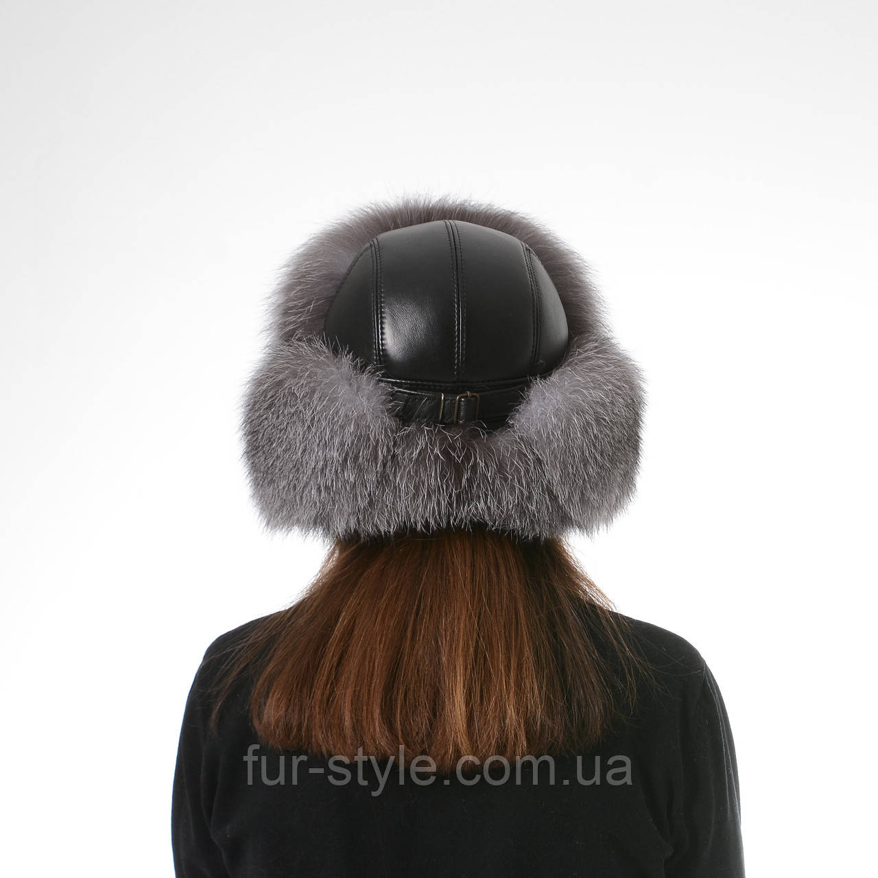 Зимняя унисекс меховая шапка-ушанка из натурального меха - фото 10 - id-p347547046