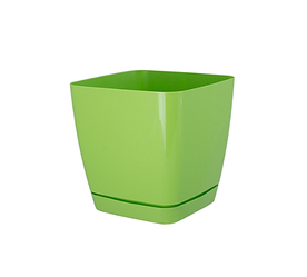 Горщик квадратний Toscana 15 см ясно-зелений