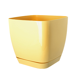 Горщик квадратний Toscana 15 см банановий