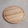 Дошка для подачі страв кругла на 3 секції з ясеня, фото 4