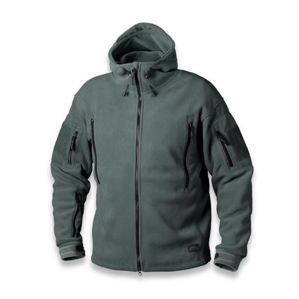 Кофта флісова HELIKON-TEX PATRIOT Double Fleece з капюшоном  Foliage Green (BL-PAT-HF-21) РОЗМІР XXXL