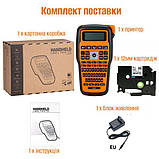 Портативний принтер етикеток шириною 6 9 12 мм Ukrmark E1000 Pro GR, фото 5