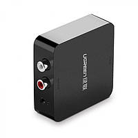 Цифро-аналоговый аудио преобразователь Ugreen Optical to Analog Audio Converter Black (30523)