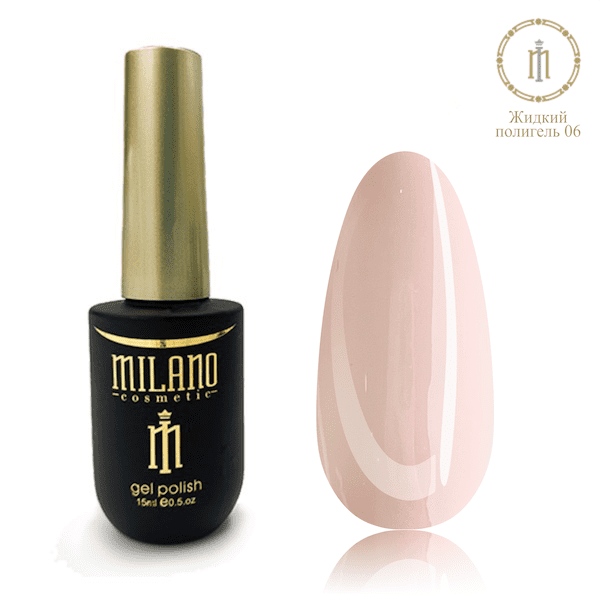 Рідкий полігель для нігтів Milano Cosmetic N 06, 15 мл