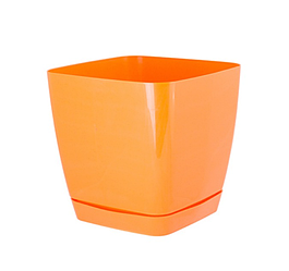 Горщик квадратний Toscana 15 см помаранчевий