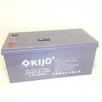 Акумуляторна батарея Kijo JDG 12 V 200 Ah GEL, 200 А·год 12 В, фото 3