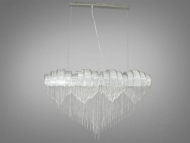 Подвесная LED люстра с цепочками на 8 ламп хром, цена 25602 грн — Prom ...