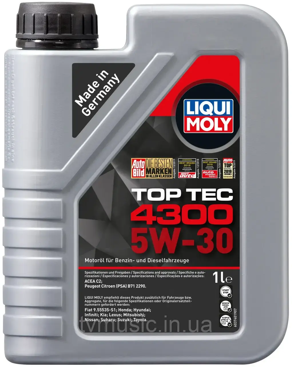 Олива моторна Liqui Moly Top Tec 4300 5W-30 1л