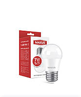 Лампа светодиодная MAXUS 1-LED-746 G45 7W 4100K 220V E27