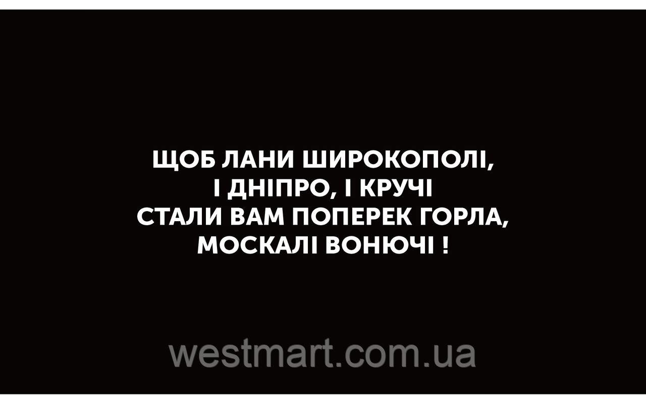 Вінілова наклейка Щоб лани ...