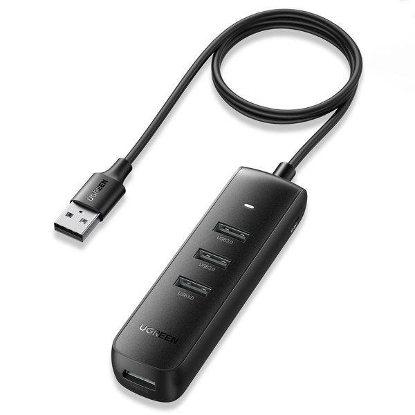 USB-хаб розгалужувач Ugreen HUB USB Type A — 4x USB 3.0 Black (CM416)
