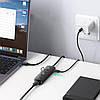 USB-хаб розгалужувач Ugreen HUB USB Type A — 4x USB 3.0 Black (CM416), фото 2
