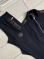 Чоловічий спортивний костюм Philipp Plein чорний спорт костюм Філіп Плейн, фото 5