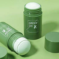 Зеленая маска для лица Green mask stick для глубокого очищения и сужения пор в коробочке 40 грамм