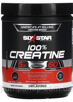 Креатин моногідрат MuscleTech Six Star 100% Creatine Monohydrate 300 г, фото 2