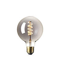 Декоративная светодиодная лампа накаливания GLOBE с зеркальной титановой отделкой (диммируемая)