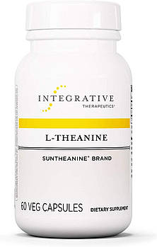 L-теанін, L-Theanine, Integrative Therapeutics, 100 мг, 60 вегетаріанських капсул