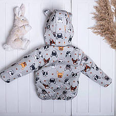 Демісезонна дитяча курточка "Вушка" (86, 92, 98, 104, 110, 116, 122, 128, 134), фото 4