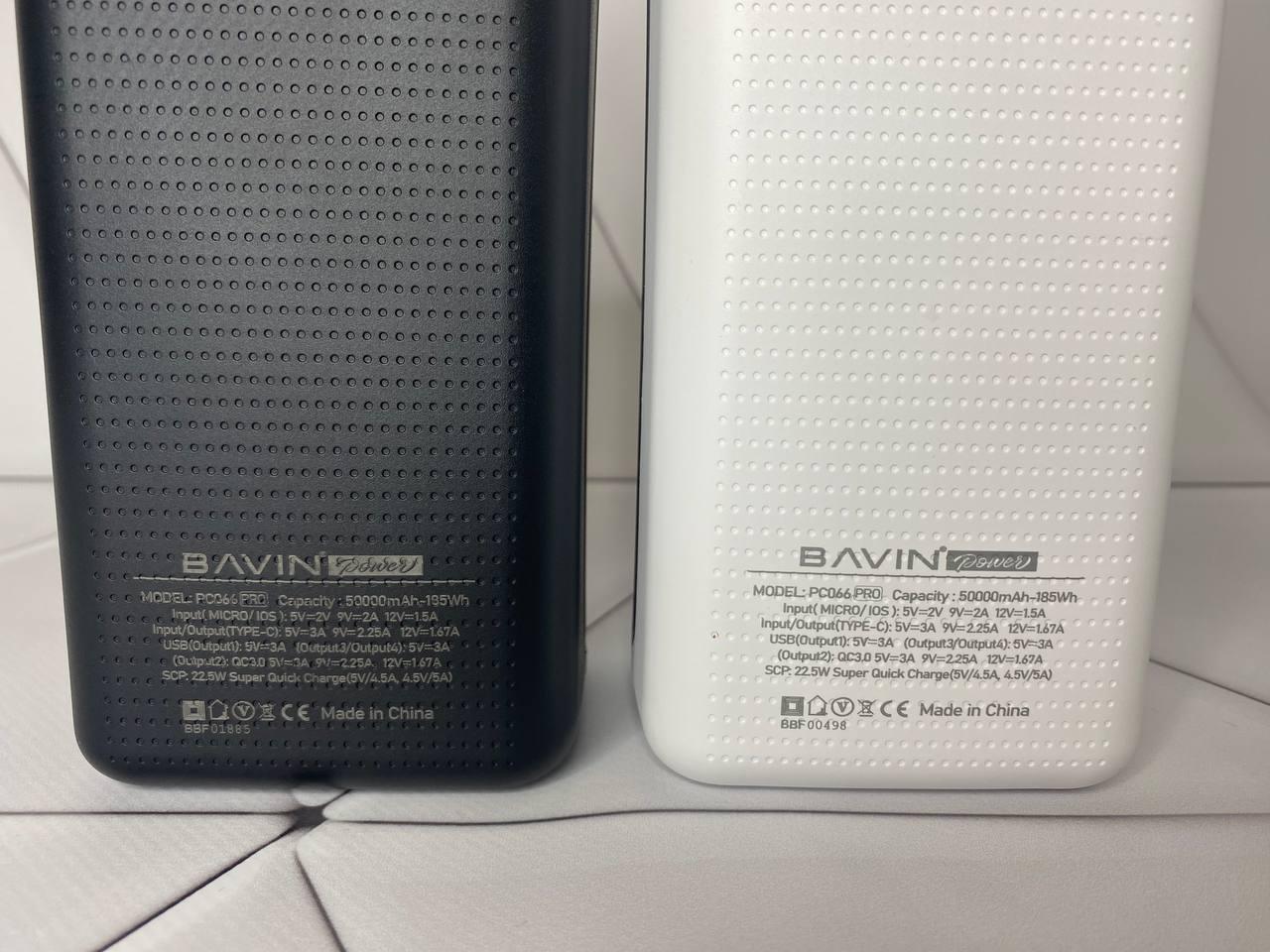 Повер банк 50000 mAh 22.5 W. ПРЕМІУМ! Bavin Power Bank с быстрой зарядкой телефона павербанк - фото 4 - id-p1759698992